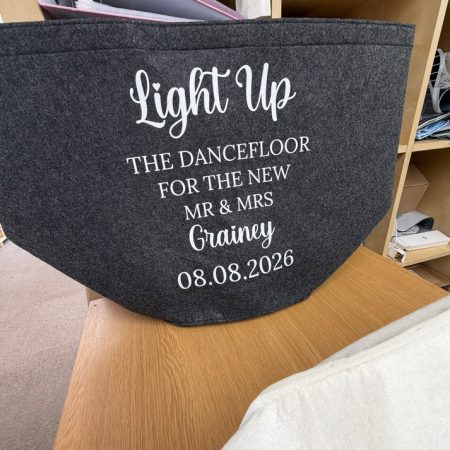 Personalised Wedding Glow Stick Trug – Wedding Table Decor