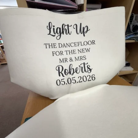 Personalised Wedding Glow Stick Trug – Wedding Table Decor