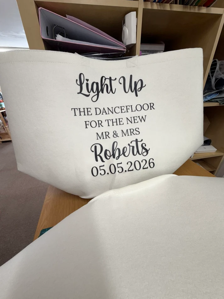 Personalised Wedding Glow Stick Trug – Wedding Table Decor
