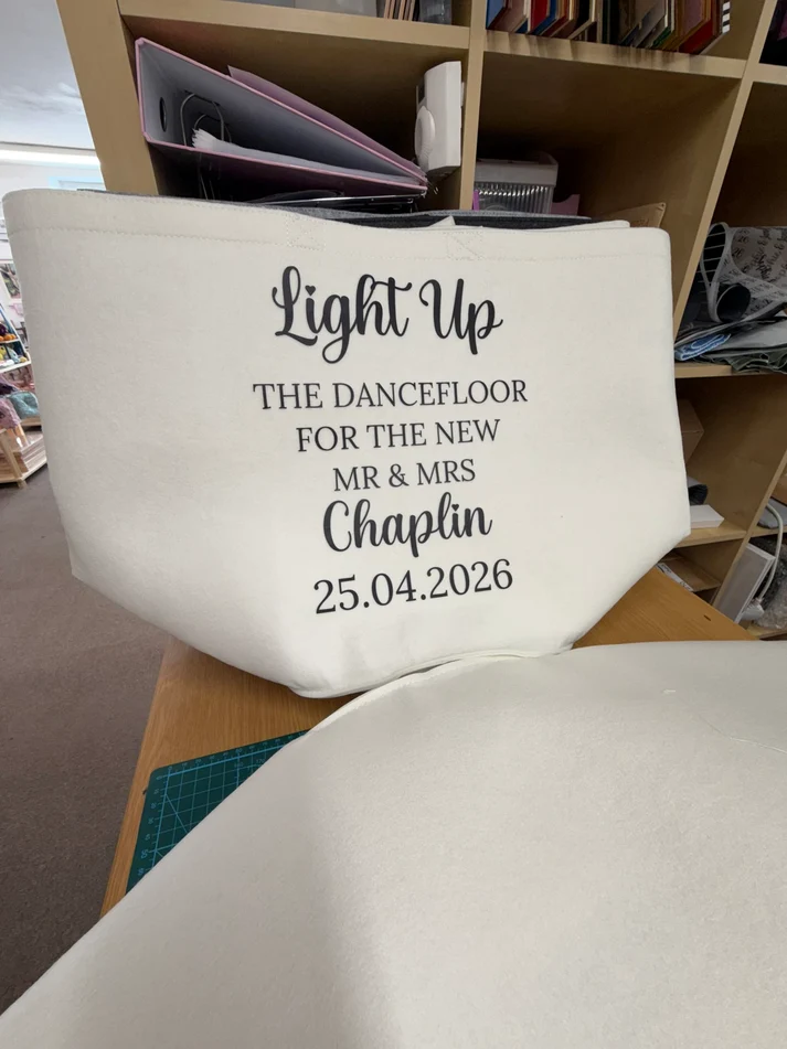 Personalised Wedding Glow Stick Trug – Wedding Table Decor