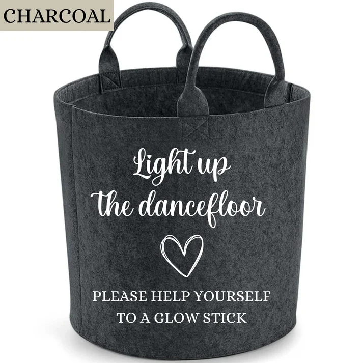 Personalised Wedding Glow Stick Trug – Wedding Table Decor