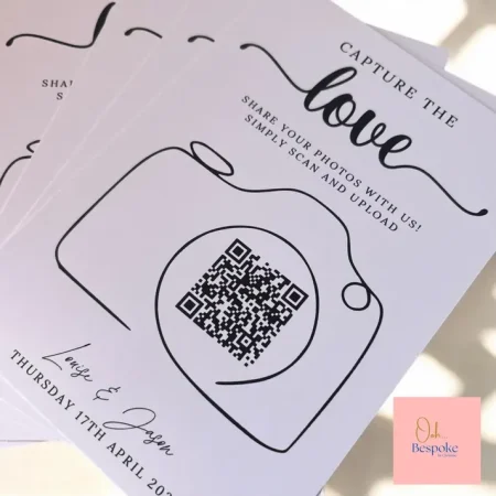 Capture the Love Cards – QR Code Wedding Photo Cards
