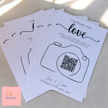 Capture the Love Cards – QR Code Wedding Photo Cards