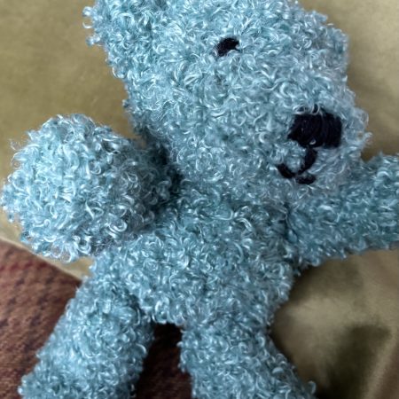 Hand Knitted Chunky Yarn Teddy Bear
