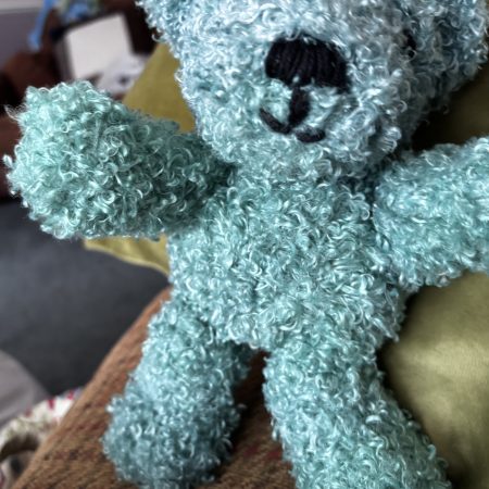 Hand Knitted Chunky Yarn Teddy Bear