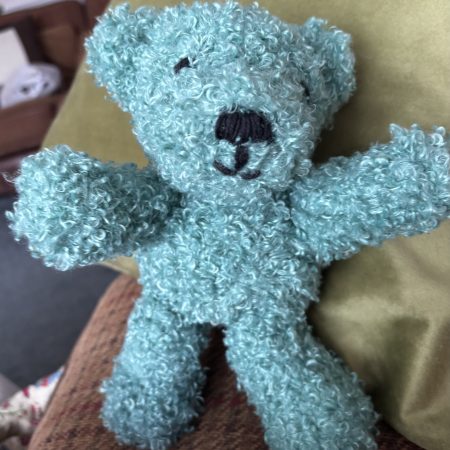 Hand Knitted Chunky Yarn Teddy Bear