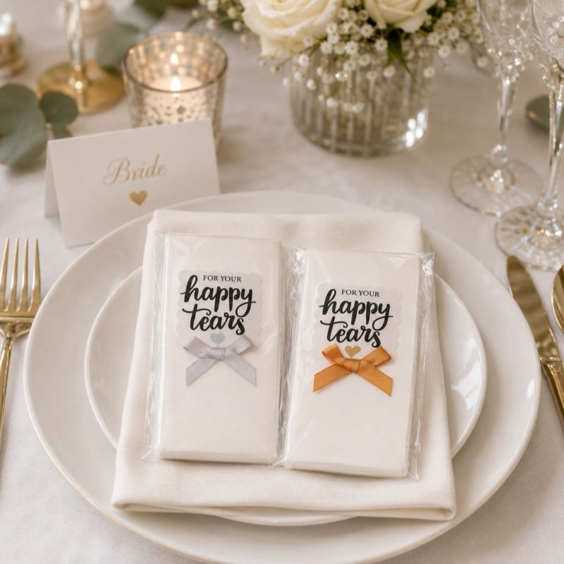 Wedding Happy tears tissues, wedding happy tears tissues, wedding guest tissues, wedding tissue pkt