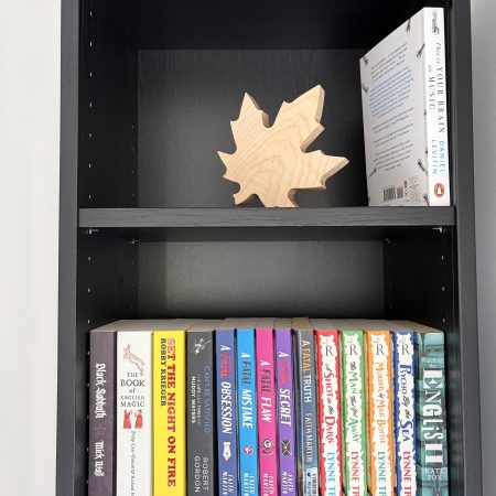 Maple leaf ornament in solid maple