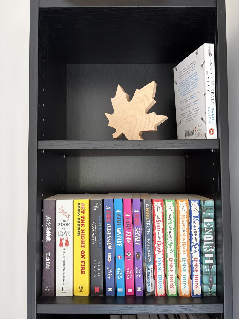 Maple leaf ornament in solid maple