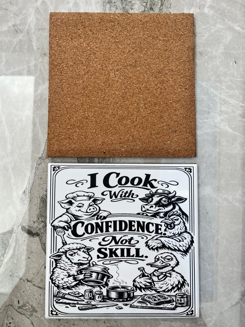 Laser-Engraved Ceramic Trivet
