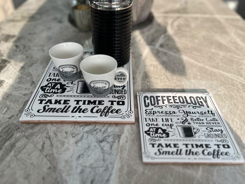 Laser-Engraved Ceramic Trivet