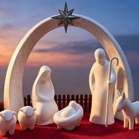 Christmas Nativity Scene — Beautifully Crafted Christmas Decoration