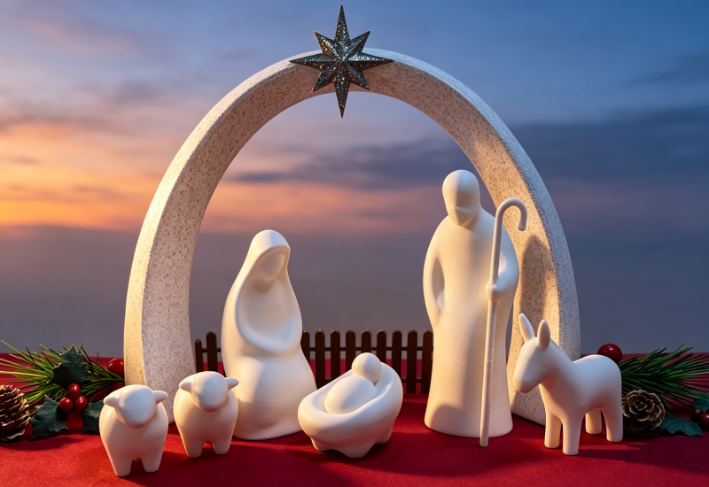 Christmas Nativity Scene — Beautifully Crafted Christmas Decoration