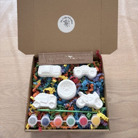 Paint Your Own Transport Vehicles – Kids Craft Kit & Party Bag Favour