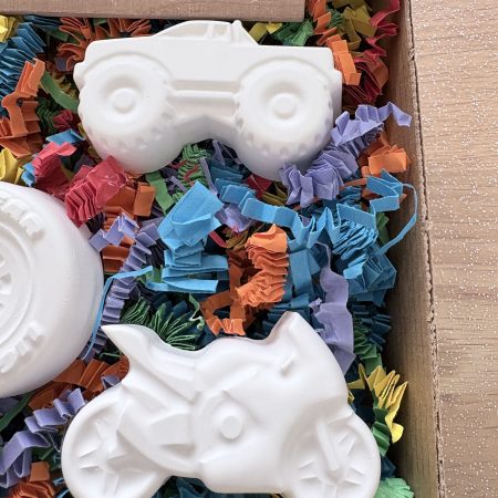 Paint Your Own Transport Vehicles – Kids Craft Kit & Party Bag Favour