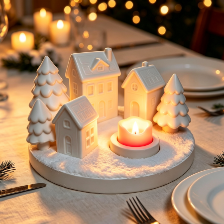 Christmas Cosy Village — 3D-Printed Tealight Holder