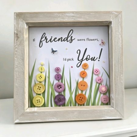 Friends - Button Shadow Box Frame