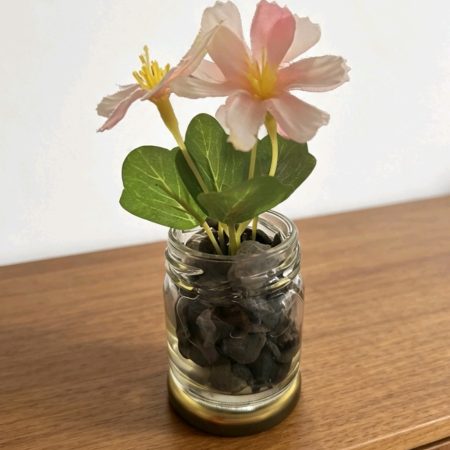 Small Cute Permanent Flowers in a Jar