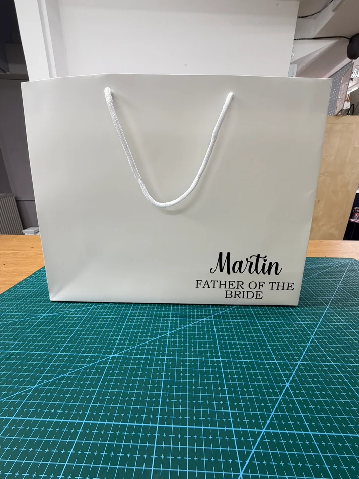 Personalised Gift Bags – Black or White | Wedding & Birthday