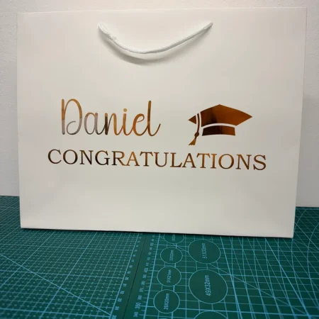 Personalised Gift Bags – Black or White | Wedding & Birthday
