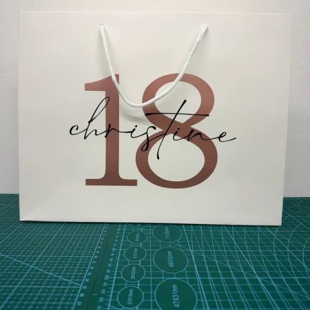 Personalised Gift Bags – Black or White | Wedding & Birthday