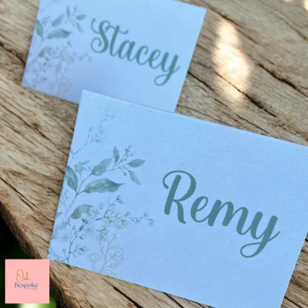 Custom Tent Fold Place Cards – Personalised Wedding Table Cards