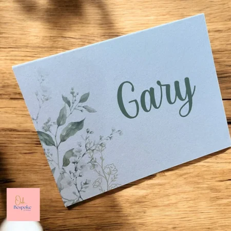Custom Tent Fold Place Cards – Personalised Wedding Table Cards