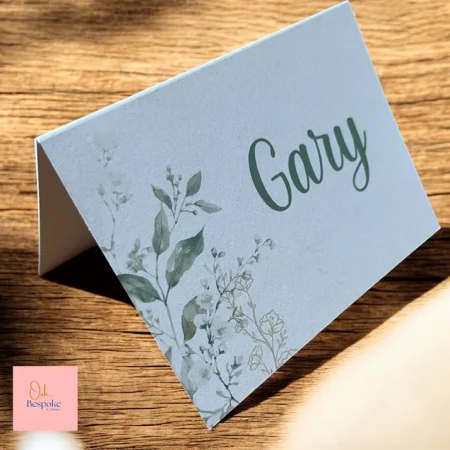 Custom Tent Fold Place Cards – Personalised Wedding Table Cards