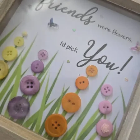 Friends - Button Shadow Box Frame