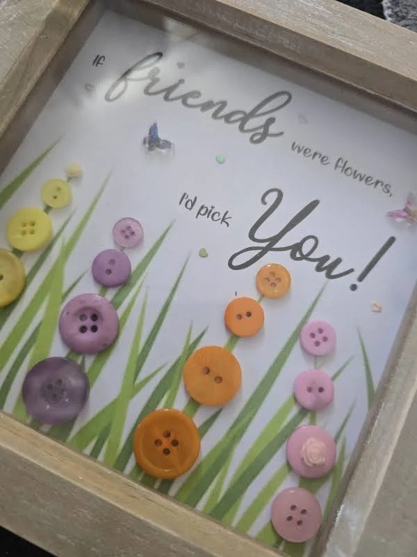 Friends - Button Shadow Box Frame