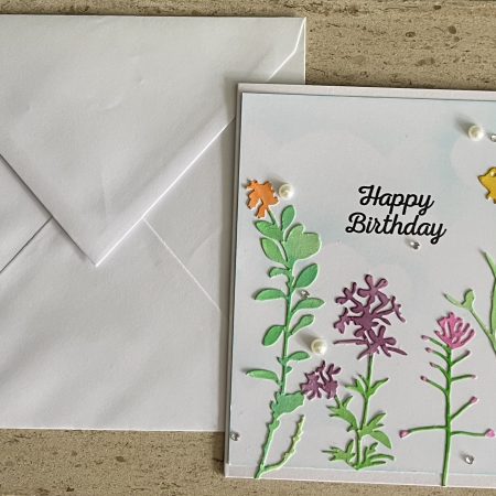 Flowers Scene Birthday Card