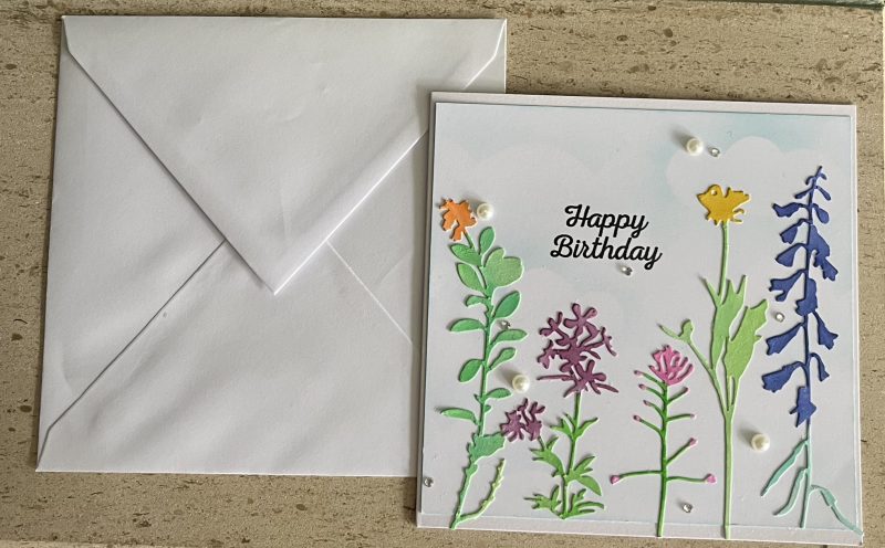 Flowers Scene Birthday Card