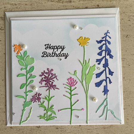 Flowers Scene Birthday Card