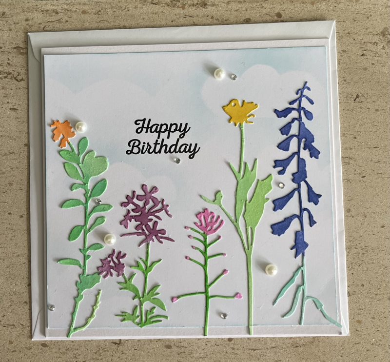 Flowers Scene Birthday Card