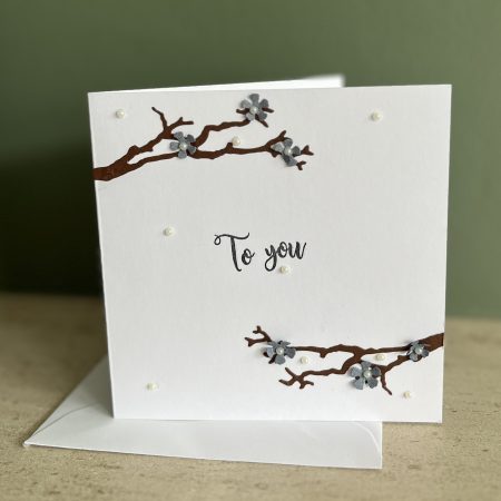 To you blue blossom card