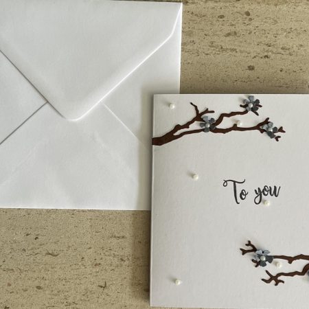 To you blue blossom card