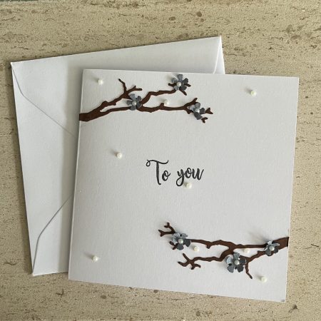 To you blue blossom card
