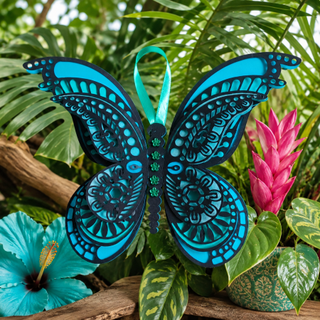 Stunning Hand Crafted Layered Butterfly Wall Art Home Decor. A Beautiful And Unique Gift For You Or Someone Special.