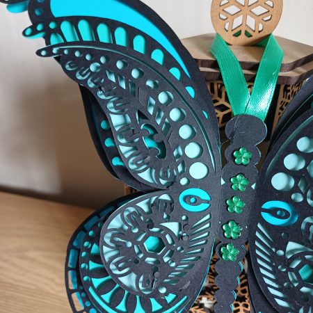 Stunning Hand Crafted Layered Butterfly Wall Art Home Decor. A Beautiful And Unique Gift For You Or Someone Special.