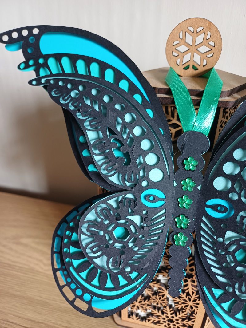 Stunning Hand Crafted Layered Butterfly Wall Art Home Decor. A Beautiful And Unique Gift For You Or Someone Special.