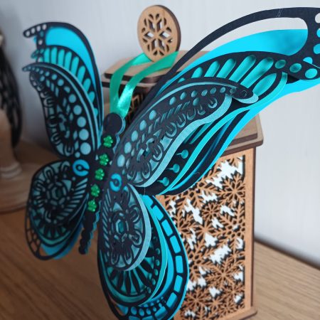 Stunning Hand Crafted Layered Butterfly Wall Art Home Decor. A Beautiful And Unique Gift For You Or Someone Special.