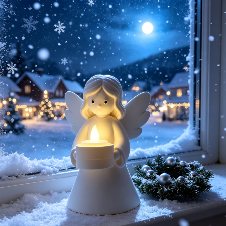 Christmas Crafted White Angel Tealight Holder — a truly special touch for the coming Festive Season