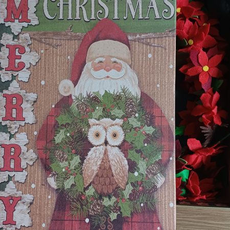 Beautiful Traditional Style Hand Made Felt Christmas Garland. Christmas Home Decor