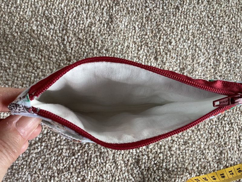 Cute Small Lined Zipped Fox Themed Fabric Coin/Card Purse/Wallet