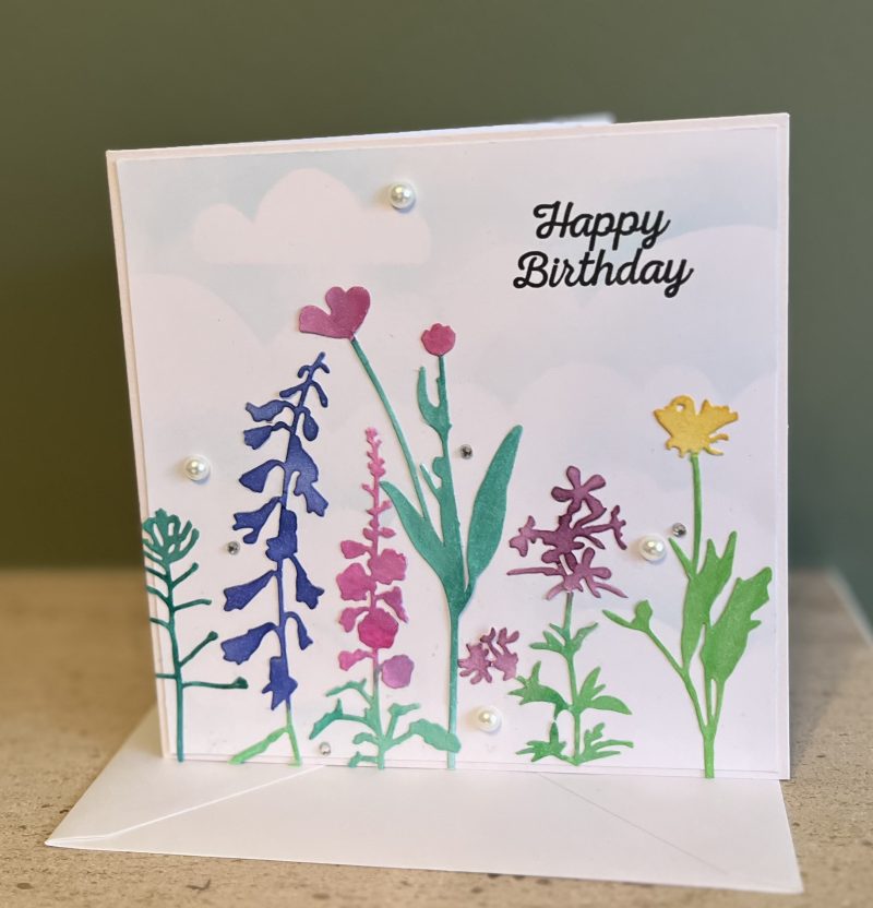 Flowers Scene Birthday Card