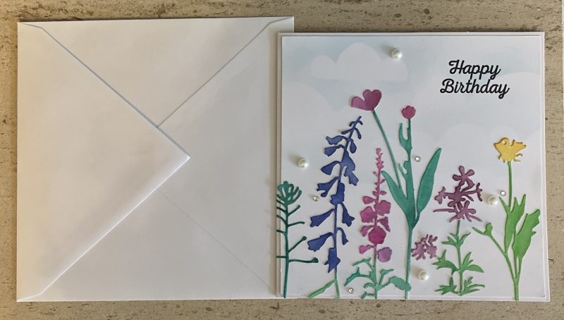 Flowers Scene Birthday Card