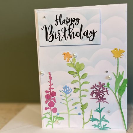 Flowers Scene Birthday Card