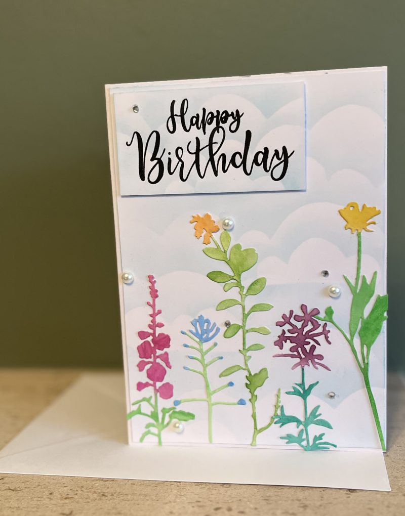 Flowers Scene Birthday Card