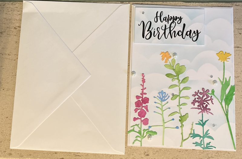 Flowers Scene Birthday Card