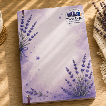 Handmade Lavender Daily Planner – Hardbound or Ring Bound A5 Planner
